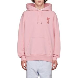 Ami Paris Pink Ami de Coeur Hoodie
